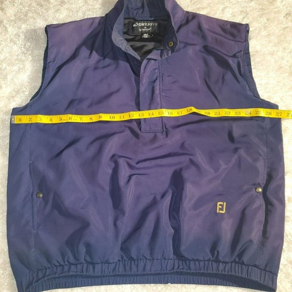 DryJoys FJ Navy Windbreaker vest Sz. L - Picture 5 of 7